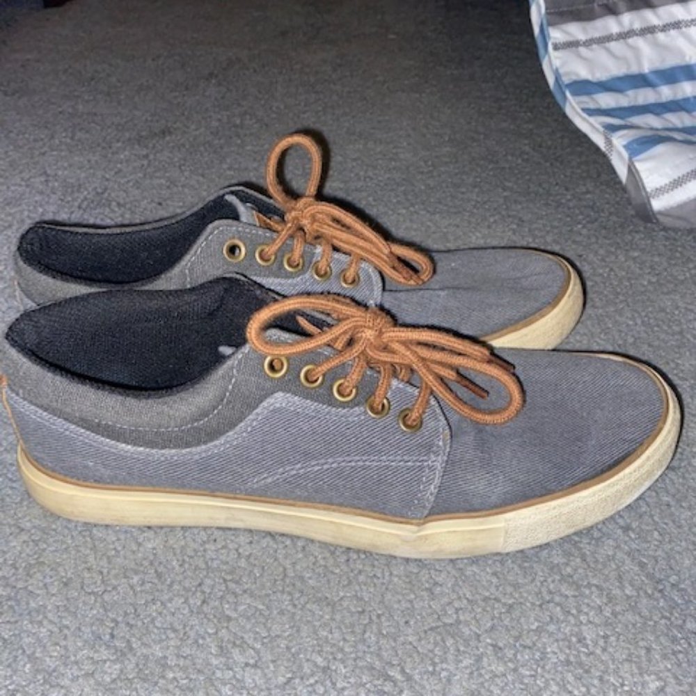 US Sports Canvas Blue Gray Size 10